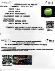 1.40/CT Natural Panna Stone with Govt. Lab Certificate-11388D46119